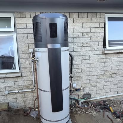 Heat-pump hot water system installed by BMP Plumbers
